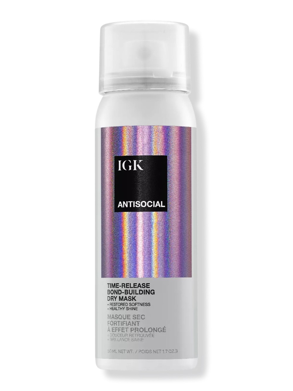 IGK Travel Size Antisocial Overnight Bond-Building Dry Hair Mask Mini 1.7 oz NEW